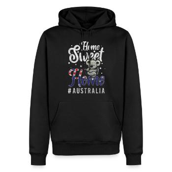 Down Under Travel Flag Exotique - Sweat à capuche Premium bio Homme - noir - Devant - Nico (187cm)