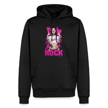 Lets Rock - Men’s Premium Organic Hoodie - black - Front - Nico (187cm)