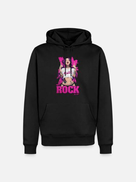 Lets Rock - Men’s Premium Organic Hoodie - black
