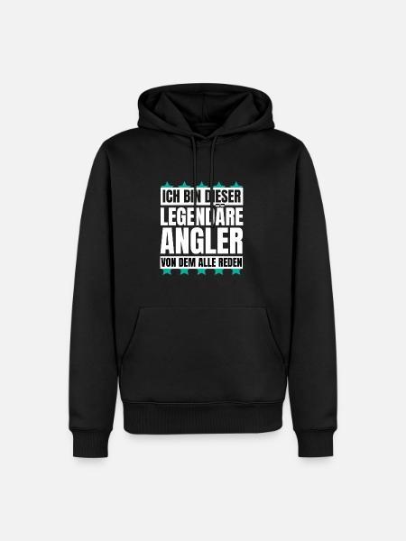 Ich bin dieser legendäre Angler - Männer Premium Bio Hoodie - Schwarz