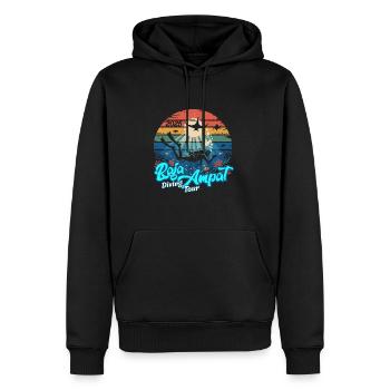 DivingTour RajaAmpat 2025 - Men’s Premium Organic Hoodie - black - Front - Nico (187cm)