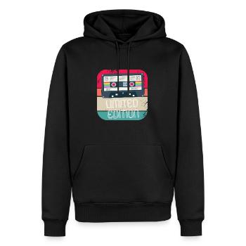 Limited Edition 1983 - Männer Premium Bio Hoodie - Schwarz - Vorne - Nico (187cm)