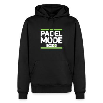 Mode Padel sur Padel Player Padel Tennis - Sweat à capuche Premium bio Homme - noir - Devant - Nico (187cm)