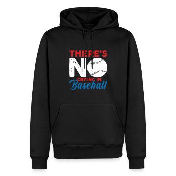 Baseball Sports - Sweat à capuche Premium bio Homme - noir - Devant - Nico (187cm)