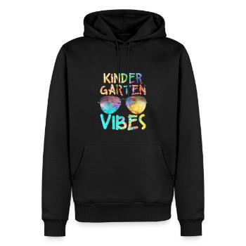 Kindergarten Vibes Kindergärtner Erzieher - Männer Premium Bio Hoodie - Schwarz - Vorne - Nico (187cm)