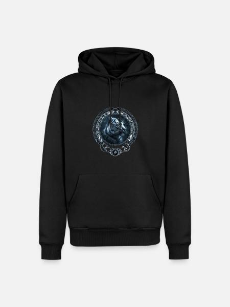 Bengal tiger king tiger - Men’s Premium Organic Hoodie - black