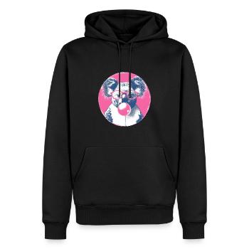 Koala mit Sonnenbrille Bubblegum für einen - Männer Premium Bio Hoodie - Schwarz - Vorne - Nico (187cm)