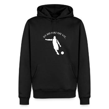Fußballspieler Geschenk Fußball Fan Fußballer - Männer Premium Bio Hoodie - Schwarz - Vorne - Nico (187cm)