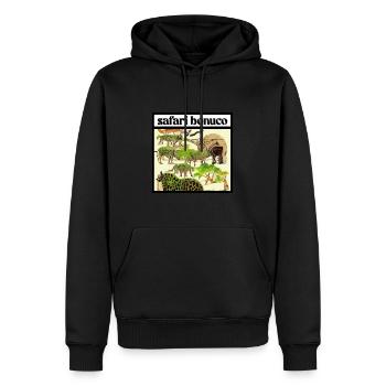 otto. - Männer Premium Bio Hoodie - Schwarz - Vorne - Nico (187cm)