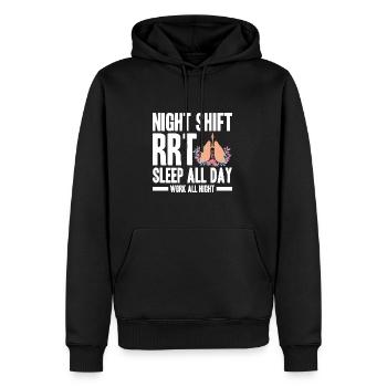 Atemtherapeut Geschenke | Atemtherapeuten Arzt - Männer Premium Bio Hoodie - Schwarz - Vorne - Nico (187cm)
