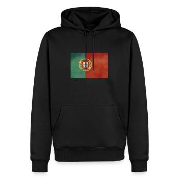 Portugal - Männer Premium Bio Hoodie - Schwarz - Vorne - Nico (187cm)