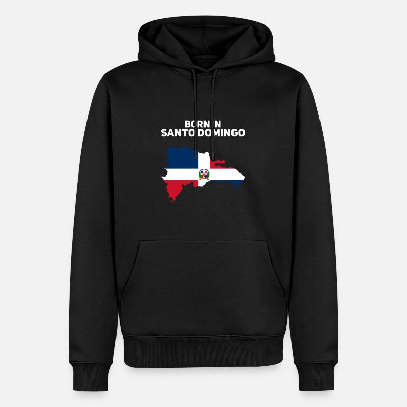 Dominikanische Republik - Männer Premium Bio Hoodie - Schwarz