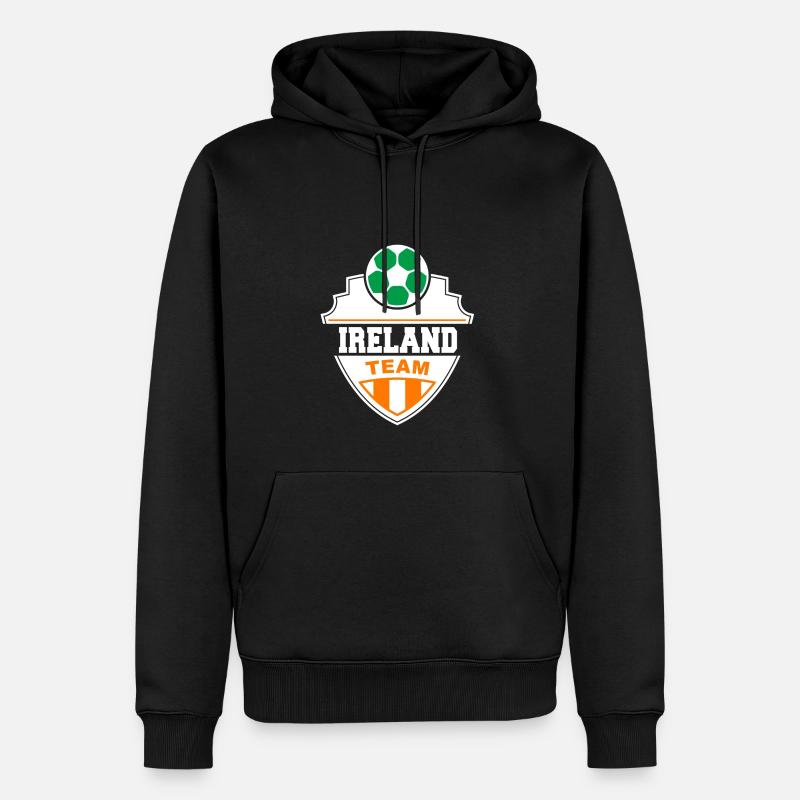 Irlande - Sweat à capuche Premium bio Homme - noir
