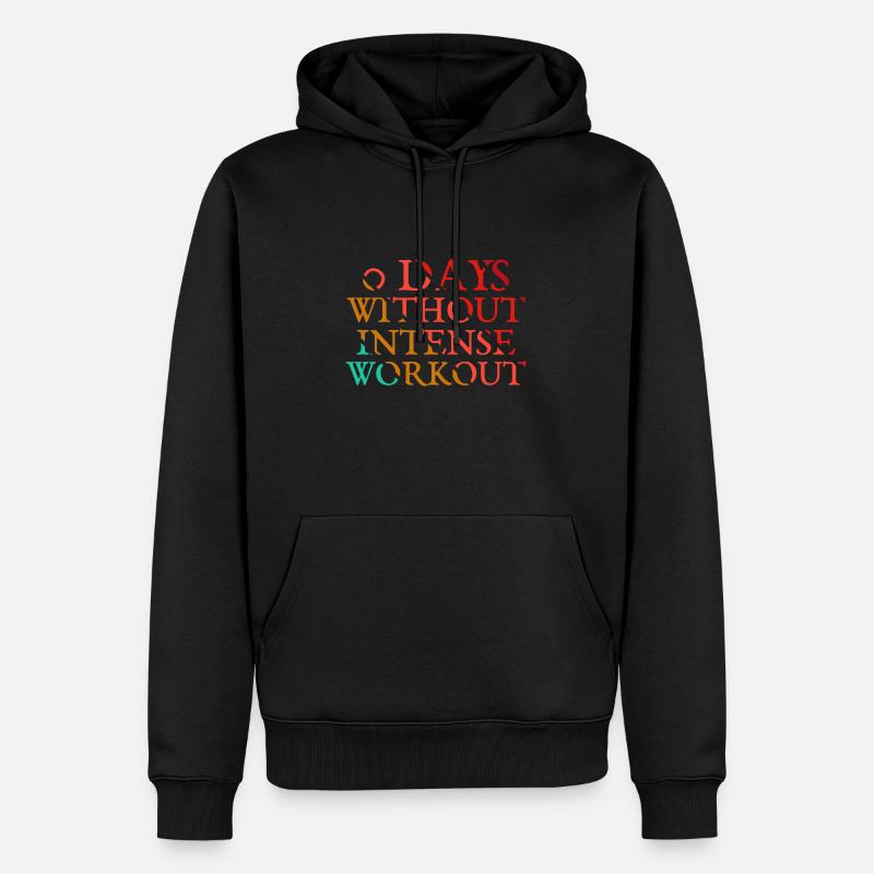 Training Workout - Männer Premium Bio Hoodie - Schwarz