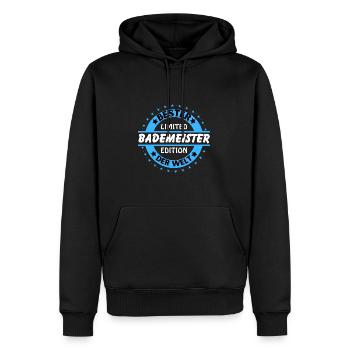 Bester Bademeister der Welt - Männer Premium Bio Hoodie - Schwarz - Vorne - Nico (187cm)