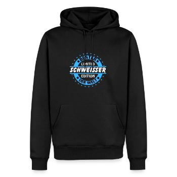 Meilleur soudeur au monde - Sweat à capuche Premium bio Homme - noir - Devant - Nico (187cm)