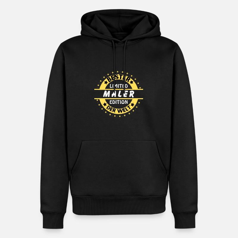 Bester Maler der Welt - Männer Premium Bio Hoodie - Schwarz