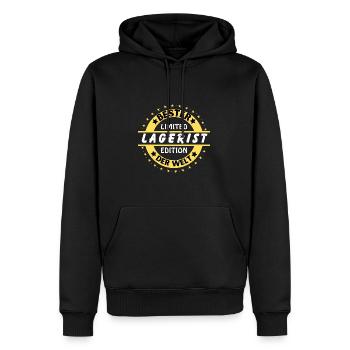 Best warehouse clerk in the world - Men’s Premium Organic Hoodie - black - Front - Nico (187cm)