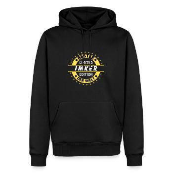 Bester Imker der Welt - Männer Premium Bio Hoodie - Schwarz - Vorne - Nico (187cm)