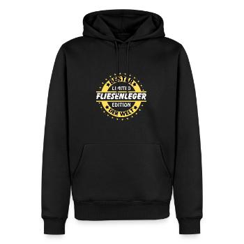 Bester Fliesenleger der Welt - Männer Premium Bio Hoodie - Schwarz - Vorne - Nico (187cm)