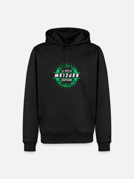 Meilleur boucher du monde - Sweat à capuche Premium bio Homme - noir