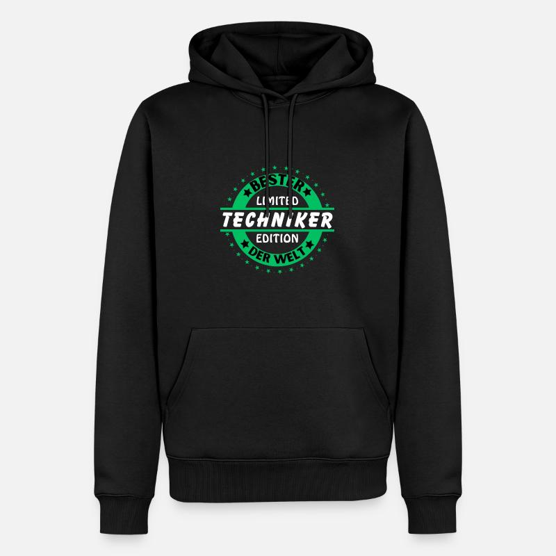 Bester Techniker der Welt - Männer Premium Bio Hoodie - Schwarz