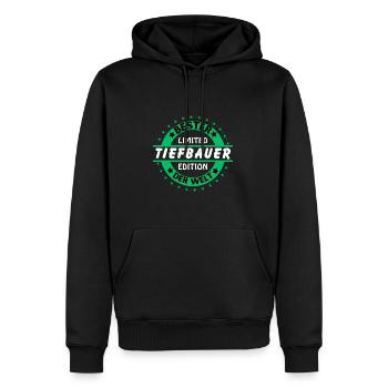 Meilleur ingénieur civil au monde - Sweat à capuche Premium bio Homme - noir - Devant - Nico (187cm)