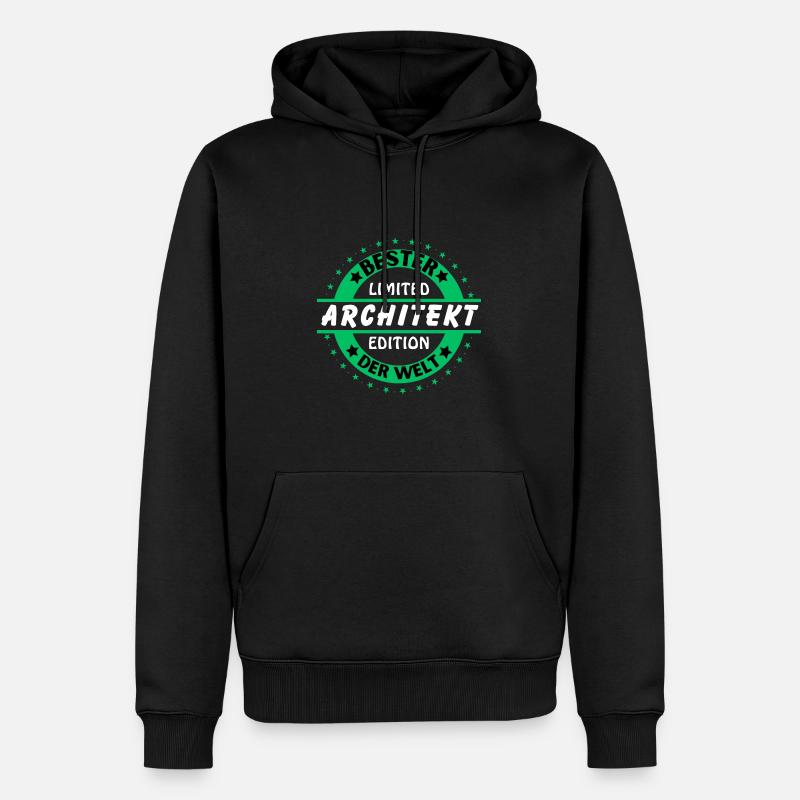 Meilleur architecte du monde - Sweat à capuche Premium bio Homme - noir