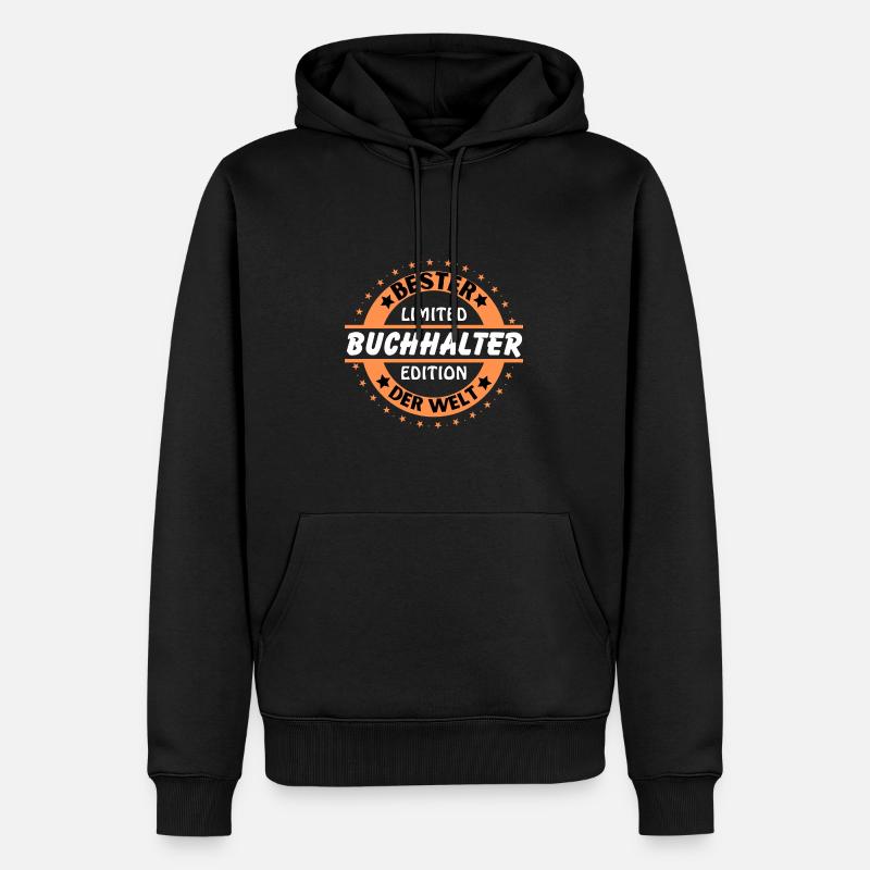Meilleur comptable du monde - Sweat à capuche Premium bio Homme - noir