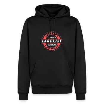 Best warehouse clerk in the world - Men’s Premium Organic Hoodie - black - Front - Nico (187cm)