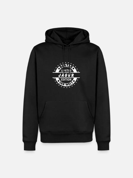 Bester Jäger der Welt - Männer Premium Bio Hoodie - Schwarz