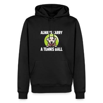Labrador Geschenkidee für Labrador Retriever Hund - Männer Premium Bio Hoodie - Schwarz - Vorne - Nico (187cm)