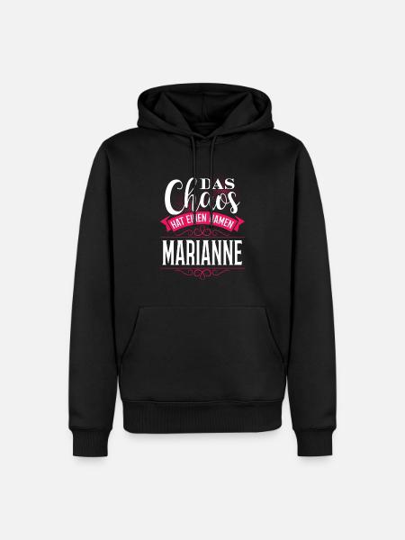 MARIANNE - Chaos - Männer Premium Bio Hoodie - Schwarz
