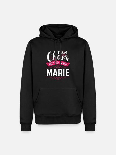 MARIE - Chaos - Männer Premium Bio Hoodie - Schwarz
