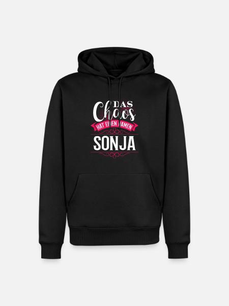 SONJA - chaos - Männer Premium Bio Hoodie - Schwarz