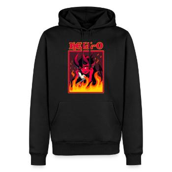 Hell-o Frauen Hallo Ich Bin Ein Extrovertierter Lustig - Männer Premium Bio Hoodie - Schwarz - Vorne - Nico (187cm)