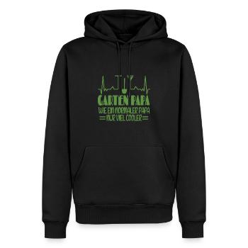 Garten Papa Wie Ein Normaler Papa Nur Viel Cooler - Männer Premium Bio Hoodie - Schwarz - Vorne - Nico (187cm)