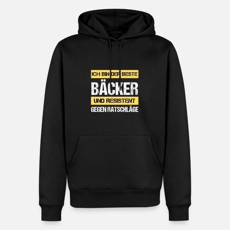 Boulanger résistant - Sweat à capuche Premium bio Homme - noir