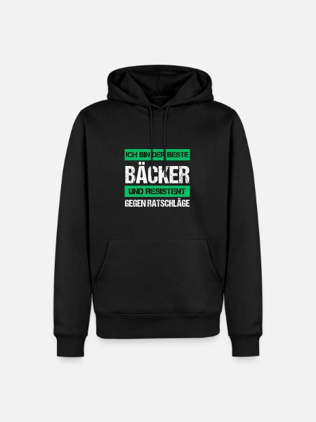 Resistant Baker - Men’s Premium Organic Hoodie - black
