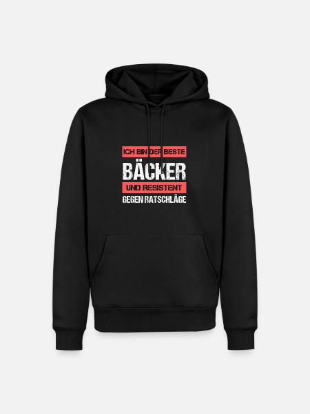 Resistant Baker - Men’s Premium Organic Hoodie - black