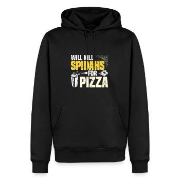 Kammerjäger - Männer Premium Bio Hoodie - Schwarz - Vorne - Nico (187cm)