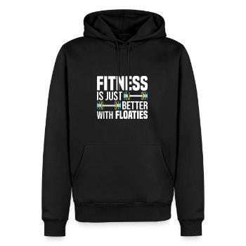Wassergymnastik - Männer Premium Bio Hoodie - Schwarz - Vorne - Nico (187cm)