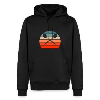 Drôle de fléchettes idée cadeau pour les joueurs de fléchettes fléchettes - Sweat à capuche Premium bio Homme - noir - Devant - Nico (187cm)