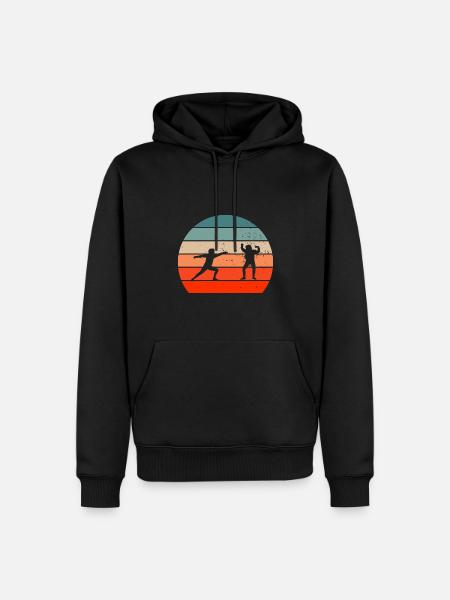 Fechten Geschenkidee für Fechter - Männer Premium Bio Hoodie - Schwarz