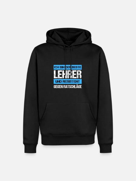 Professeur résistant - Sweat à capuche Premium bio Homme - noir
