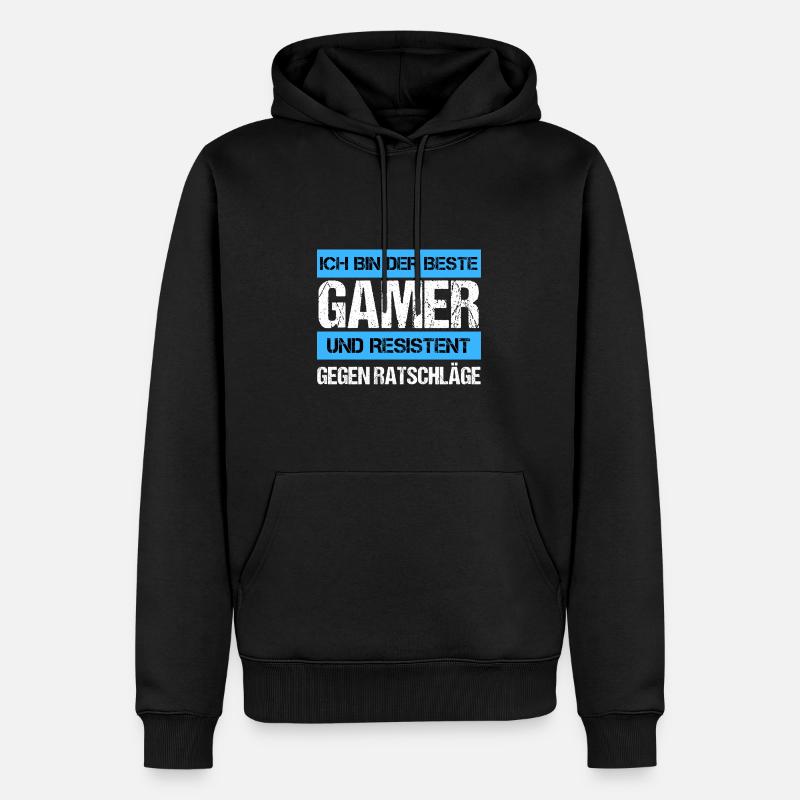 Gamer résistant - Sweat à capuche Premium bio Homme - noir
