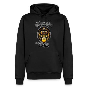 Year of birth: 1965 Family Patriarch Birthday - Men’s Premium Organic Hoodie - black - Front - Nico (187cm)