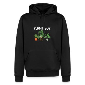 | cadeaux Hobby Gardener Amoureux des plantes Plantes - Sweat à capuche Premium bio Homme - noir - Devant - Nico (187cm)