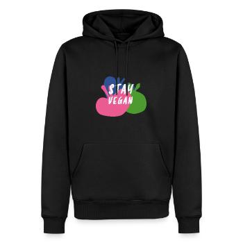 Végétalien pour les végétariens, cuisine de légumes Cook & Cooking - Sweat à capuche Premium bio Homme - noir - Devant - Nico (187cm)