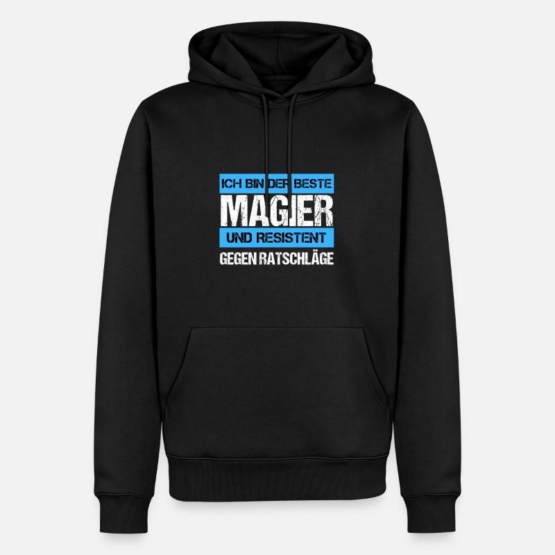 Mage résistant - Sweat à capuche Premium bio Homme - noir